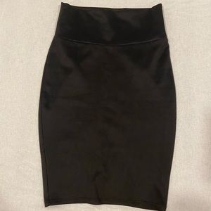 Black pencil skirt